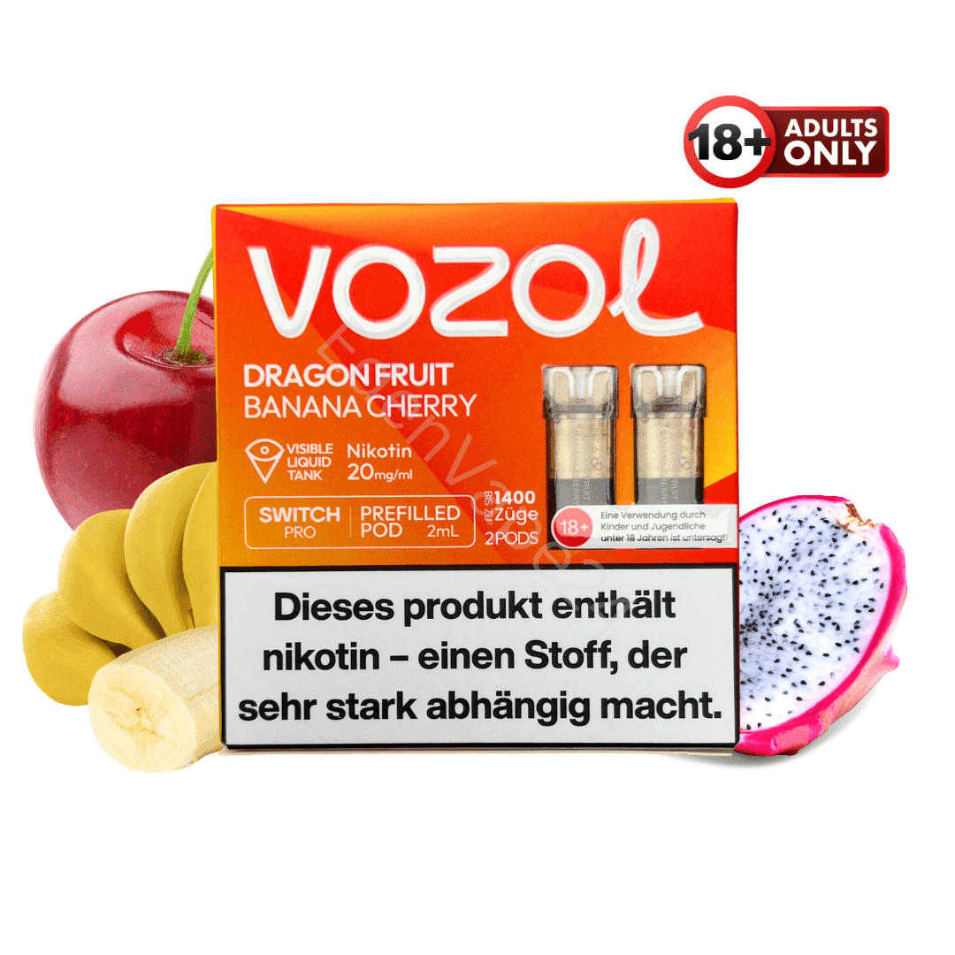 Vozol Pod - Dragonfruit Banana Cherry - EdenVape24